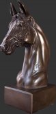 Horse Head on Base Small / Bronze Finish Horse Head on Base Small / Bronze Finish