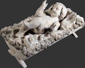 The Nativity - Baby Jesus / Roman Stone / Fiberglass The Nativity - Baby Jesus / Roman Stone / Fiberglass