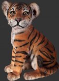 Tiger Cub - Sitting / Fiberglass Tiger Cub - Sitting / Fiberglass