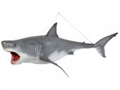 Great White Shark - Hanging / Fiberglass 11 Ft. Great White Shark - Hanging / Fiberglass 11 Ft.
