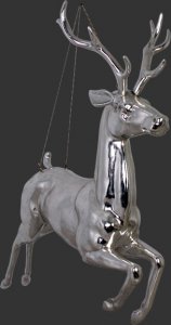 Hanging Reindeer - Silver