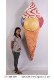 Giant Ice Cream Cone Wall Mounted Statue Giant Ice Cream Cone Wall Mounted Statue