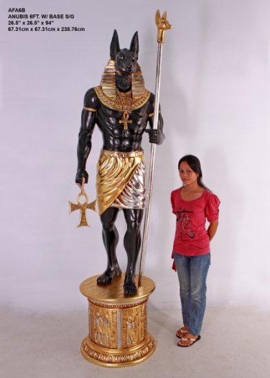 Anubis 6ft. with Base - Click Image to Close