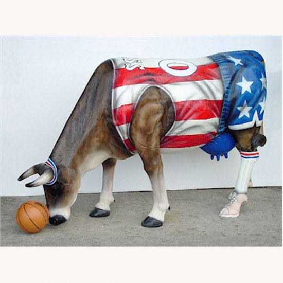 Basketball Cow (with or without Horns) - Click Image to Close