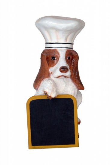 Dog Chef with Menu Board - Click Image to Close
