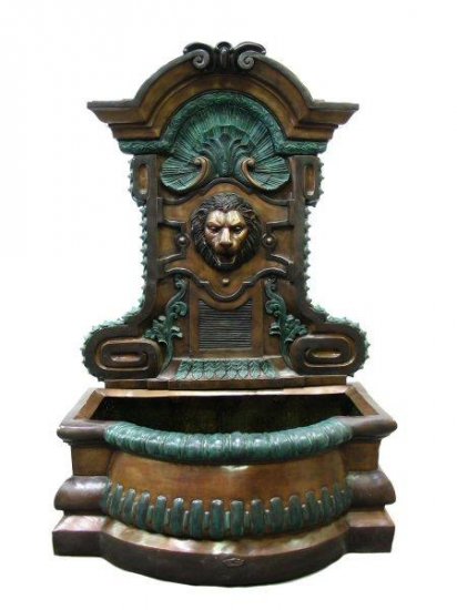 Lion Head Wall Fountain - Click Image to Close