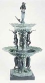 Bronze Classic Fountain with Mermaid on a Top Bronze Classic Fountain with Mermaid on a Top