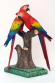 Scarlet Macaw Lover 3ft. / Fiberglass Scarlet Macaw Lover 3ft. / Fiberglass
