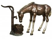 Bronze Baby Colt at the Water Pump (2 piece set)