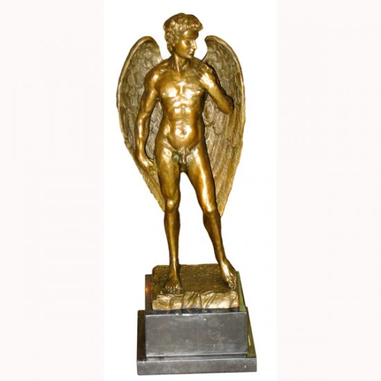 Bronze Winged Man Nude - Click Image to Close