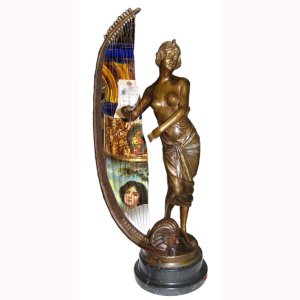 Bronze Girl with Harp