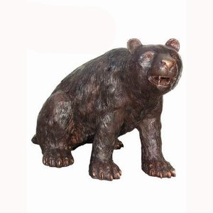 Bronze Sitting Bear