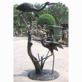 Bronze pair of Cranes Fountain Bronze pair of Cranes Fountain