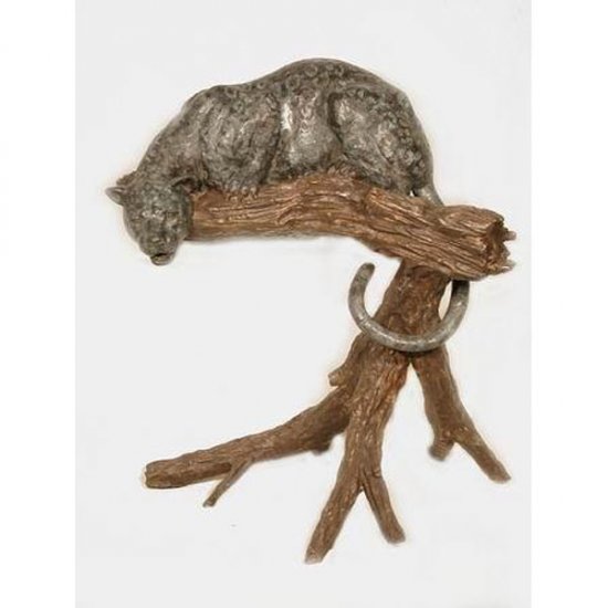 Bronze Cheetah on Tree - Click Image to Close
