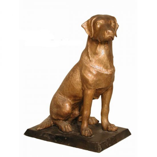 Bronze Labrador Statue - Click Image to Close