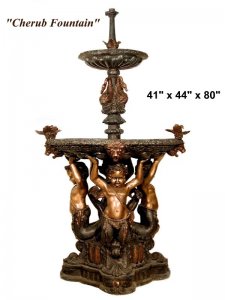 Bronze Fountain with four Boys