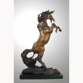 Bronze Small Rearing Horse