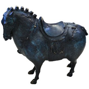 Bronze Horse with Saddle