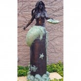 Bronze Mermaid on Pier Fountain Bronze Mermaid on Pier Fountain
