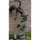 Bronze Mermaid Swimming with the Fish Bronze Mermaid Swimming with the Fish