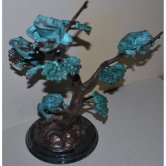 Bronze Frogs on Branch Bronze Frogs on Branch