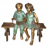 Bronze Kids on Bench Bronze Kids on Bench