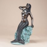 Bronze Mermaid on a Rock Fountain Bronze Mermaid on a Rock Fountain