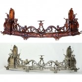 Bronze oval shape Fireplace Fender Bronze oval shape Fireplace Fender