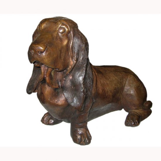 Bronze Dog Basset Hound - Click Image to Close