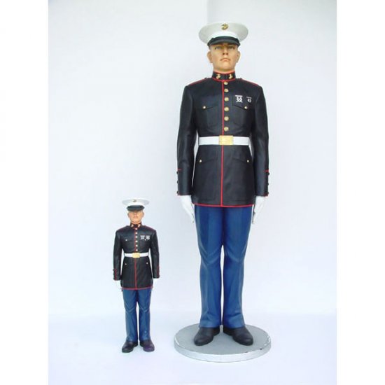 " Marine at Attention " 6 ft - Click Image to Close