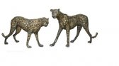 Bronze Cheetah Head Up/Down (Pair) Bronze Cheetah Head Up/Down (Pair)