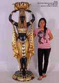 Fiberglass Egyptian Female Plant Holder Fiberglass Egyptian Female Plant Holder
