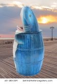 Great White Shark Waste Bin Statue Great White Shark Waste Bin Statue