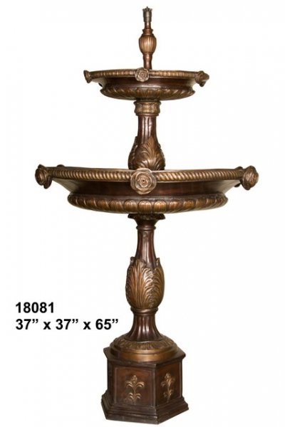 Classic Tiered Fountain With Roses 65"