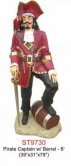 Pirate Captain with Barrel 6ft. Pirate Captain with Barrel 6ft.