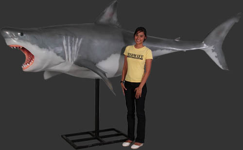 Great White Shark Statue 11 ft.