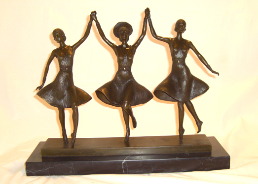 Three Dancer Bronze