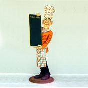 Chef with Menu Board