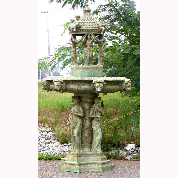 Bronze 4 Ladies Dome Fountain Bronze 4 Ladies Dome Fountain