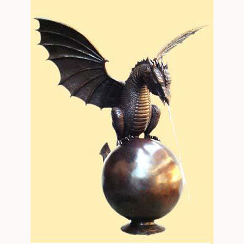Bronze Dragon on Ball - Click Image to Close