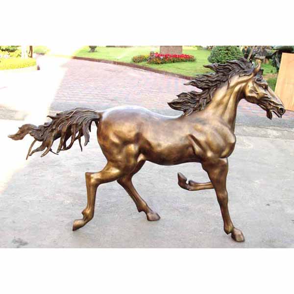 A Young Bronze Horse Trotting A Young Bronze Horse Trotting