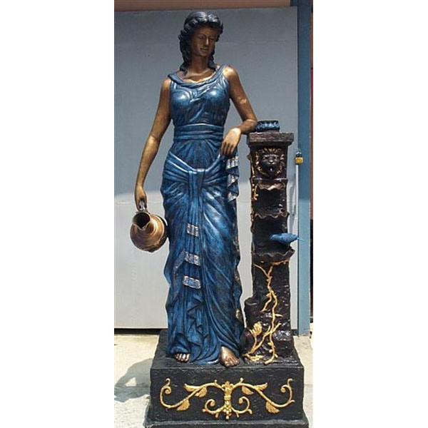 Bronze Goddess Fountain & Torchere