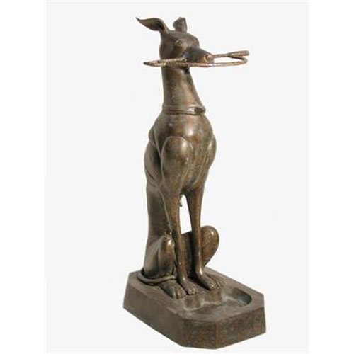 Canine Towel Stand in Bronze