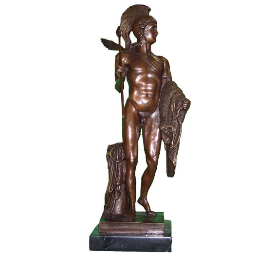 Bronze Roman Soldier - Click Image to Close