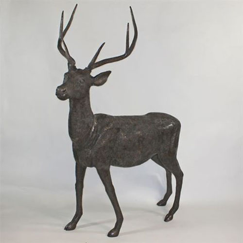 Bronze Standing Deer - Click Image to Close