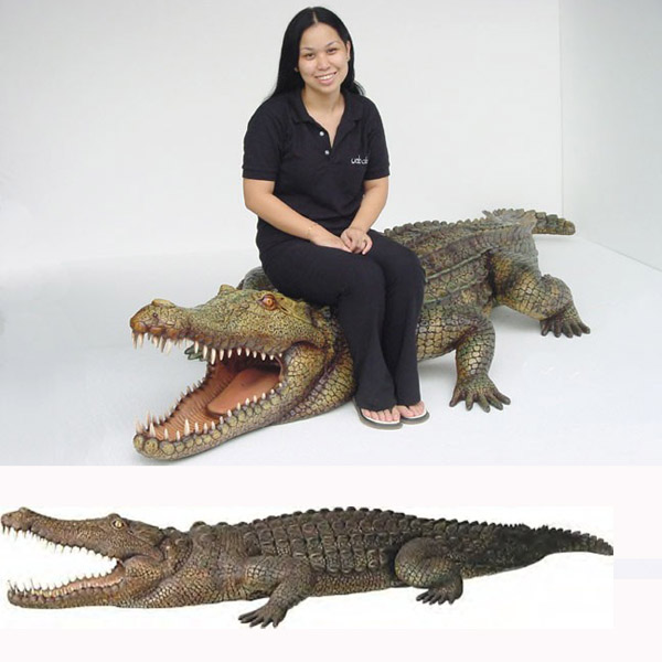 Fiberglass Crocodile 10 ft. Long