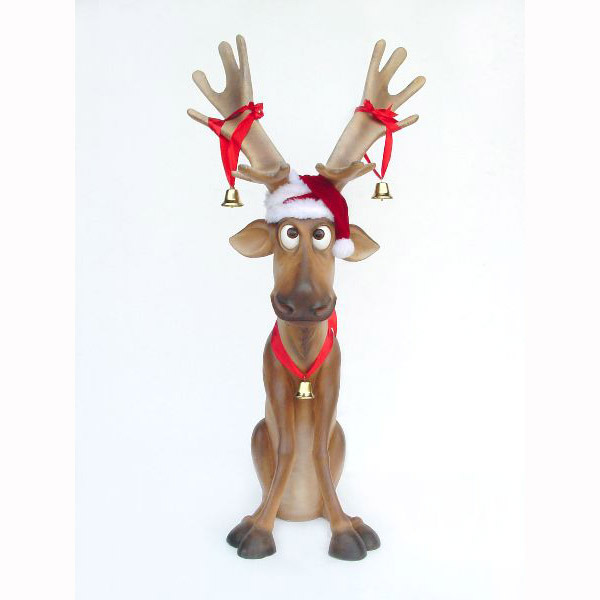 Funny Reindeer sitting