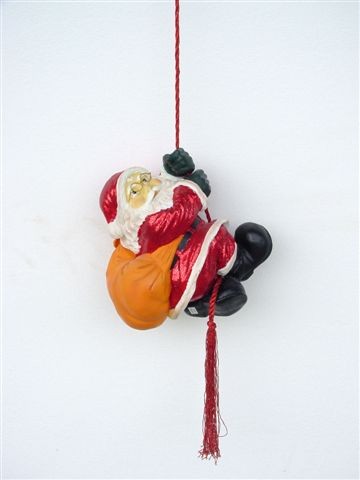 small santa on a rope statue small santa on a rope statue
