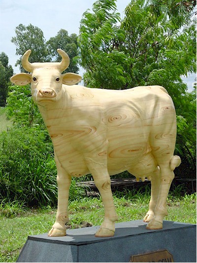 Wood Cow (with or without Horns) - Click Image to Close
