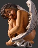 Sleeping Cherub Antique Cracked Finish / Fiberglass Sleeping Cherub Antique Cracked Finish / Fiberglass